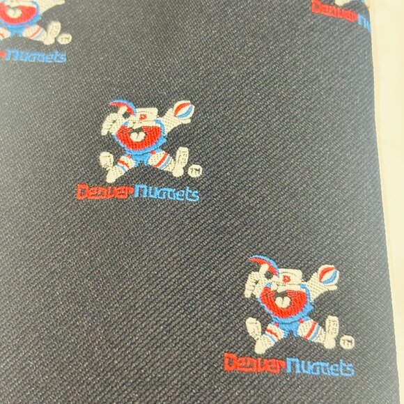 Vintage Denver Nuggets Rocky The Miner Tie NBA Basketball Pickaxe Prospector - Picture 6 of 9